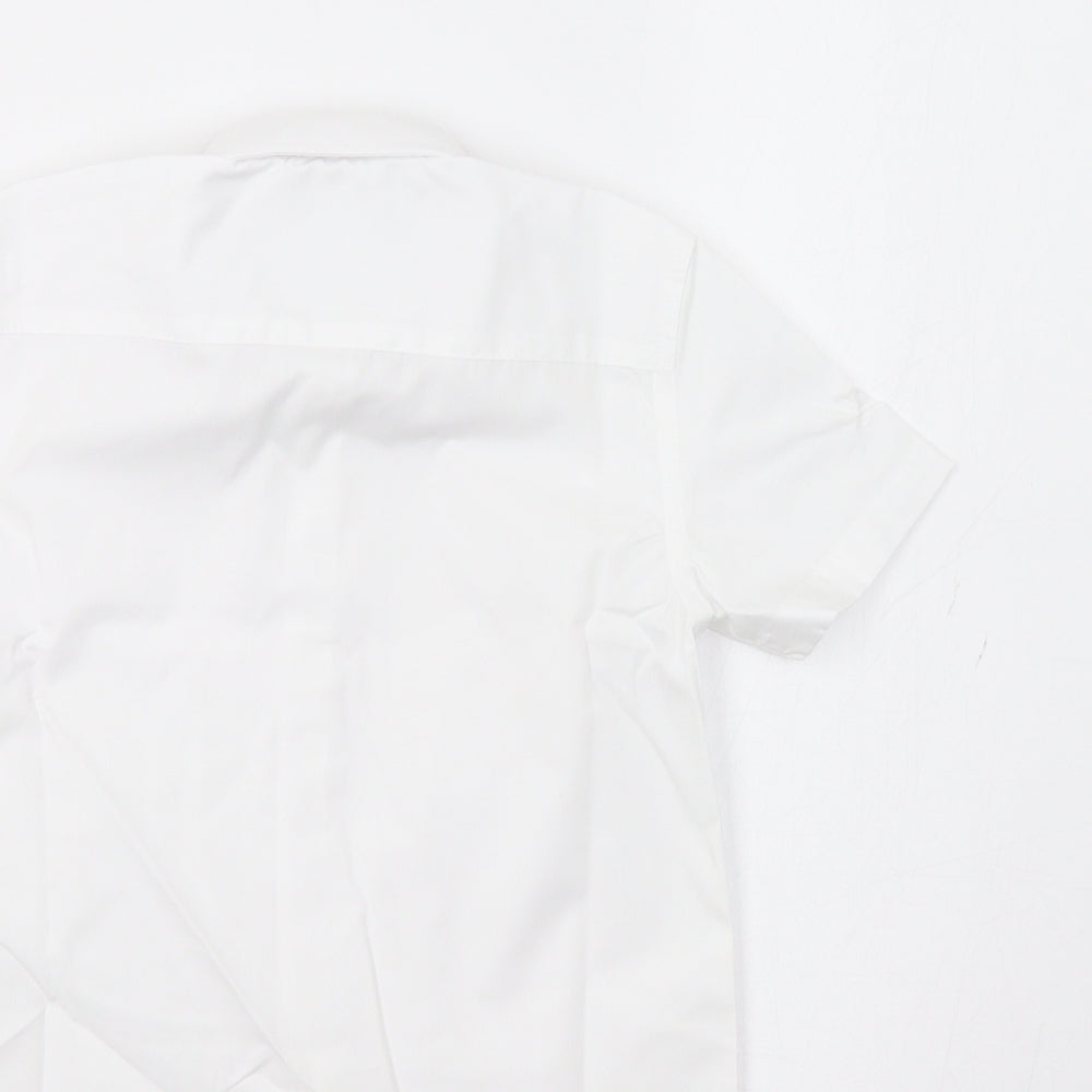 Lily & Dan Boys White Basic Dress Shirt Size 4-5 Years