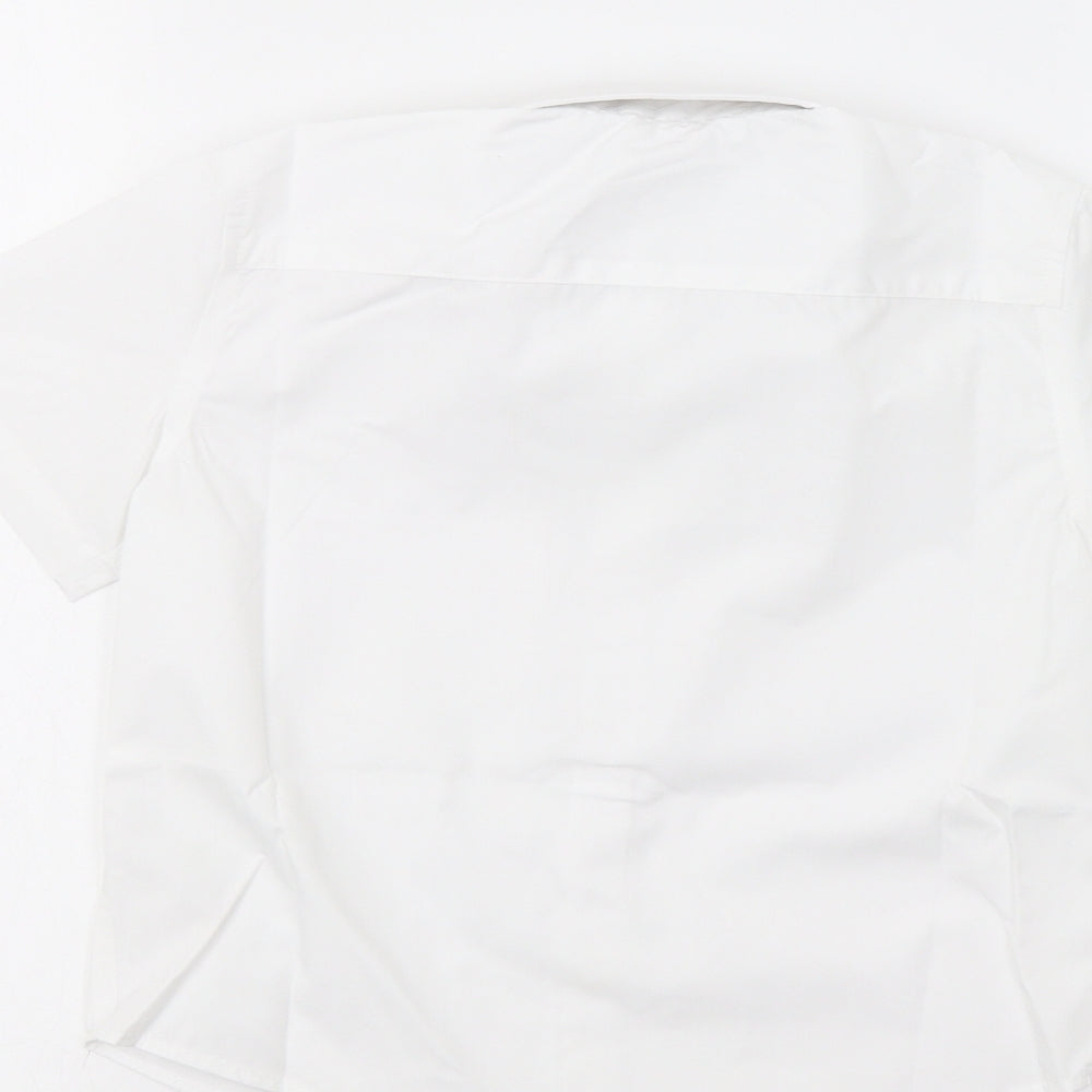 Lily & Dan Boys White Basic Dress Shirt Size 4-5 Years
