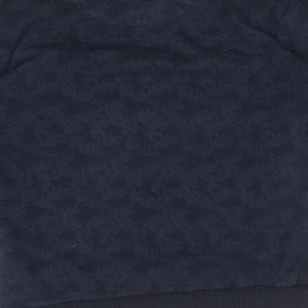 NEXT Mens Blue Floral Pullover Sweatshirt Size S