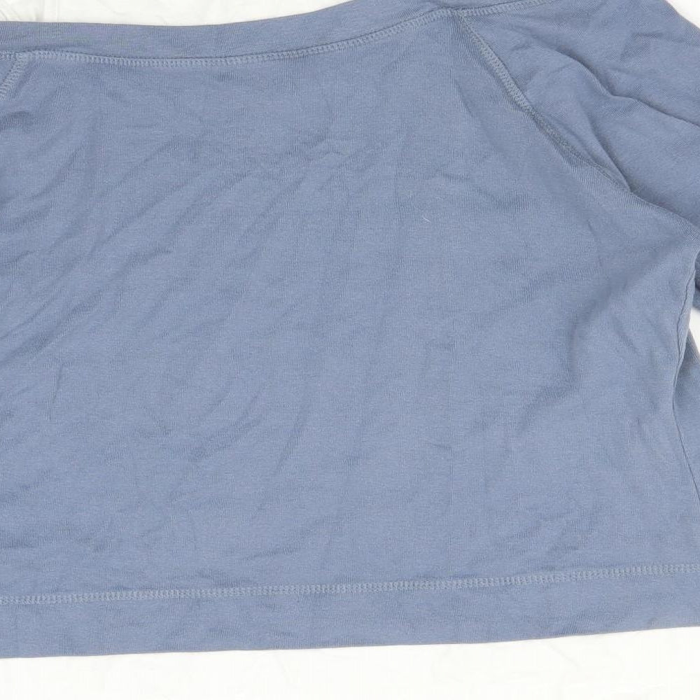 Rainbow Womens Blue Basic T-Shirt Size L