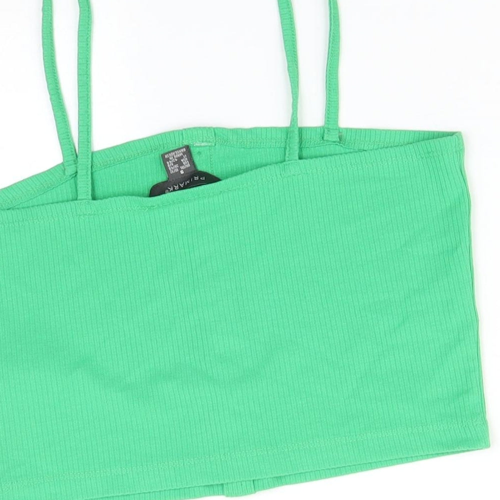 Primark Womens Green Basic T-Shirt Size S