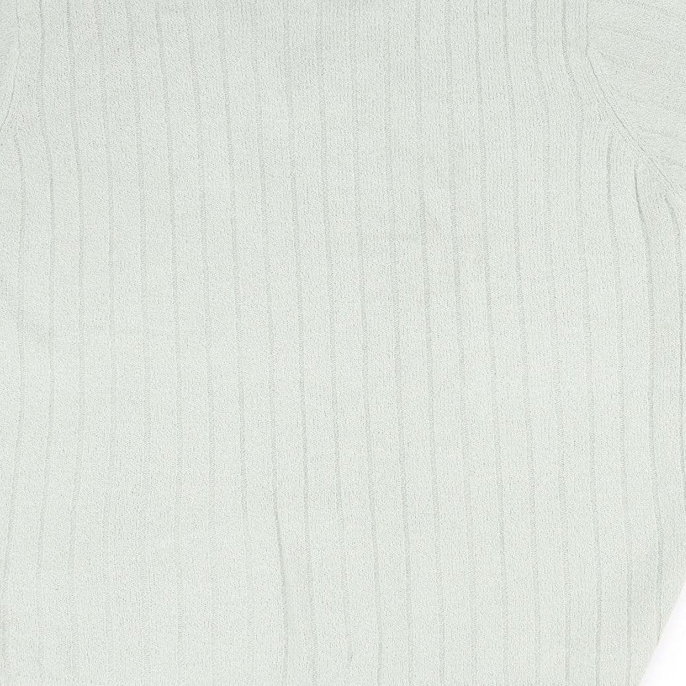 Berkertex Womens Green Striped Basic T-Shirt Size 16