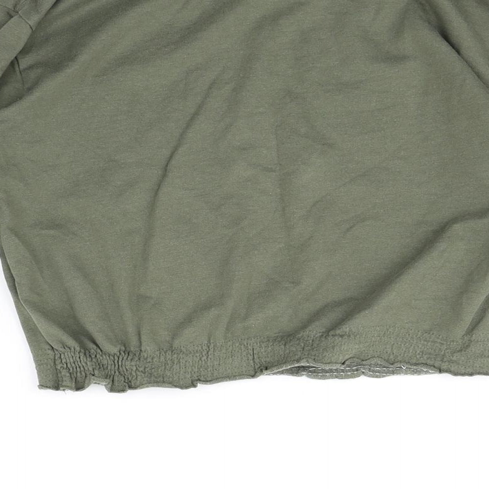 H&M Girls Green Pullover Jumper Size 9-10 Years