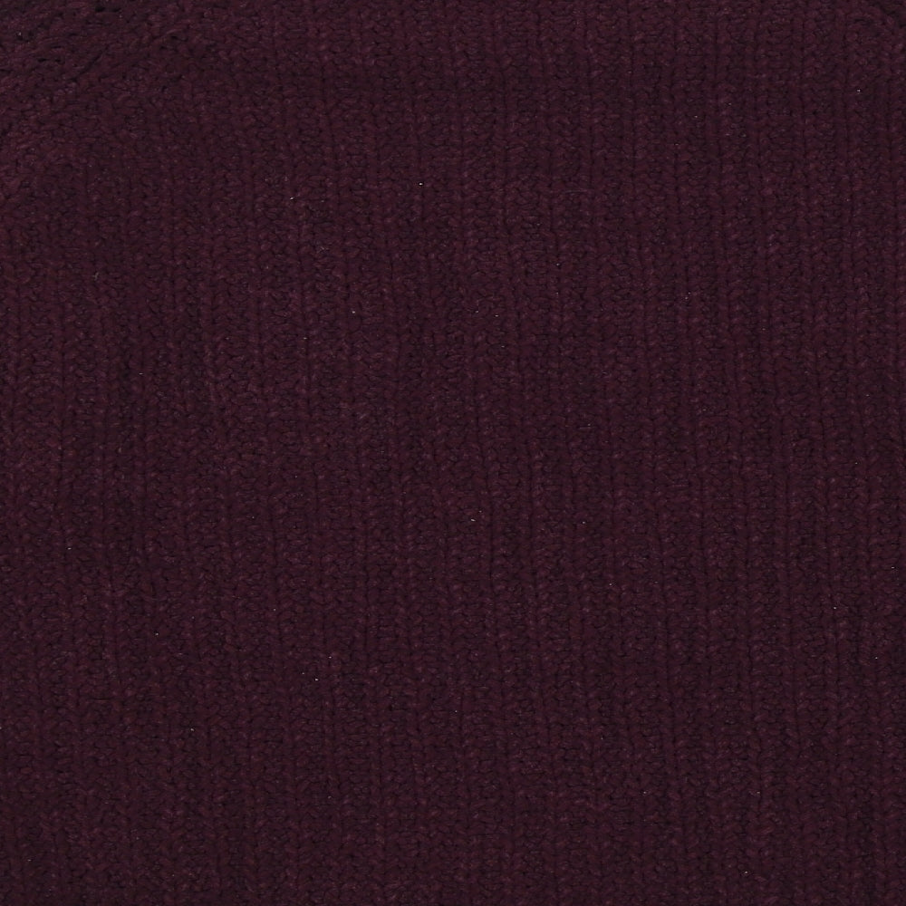 Marks & Spencer Womens Purple Striped Pullover Jumper Size M