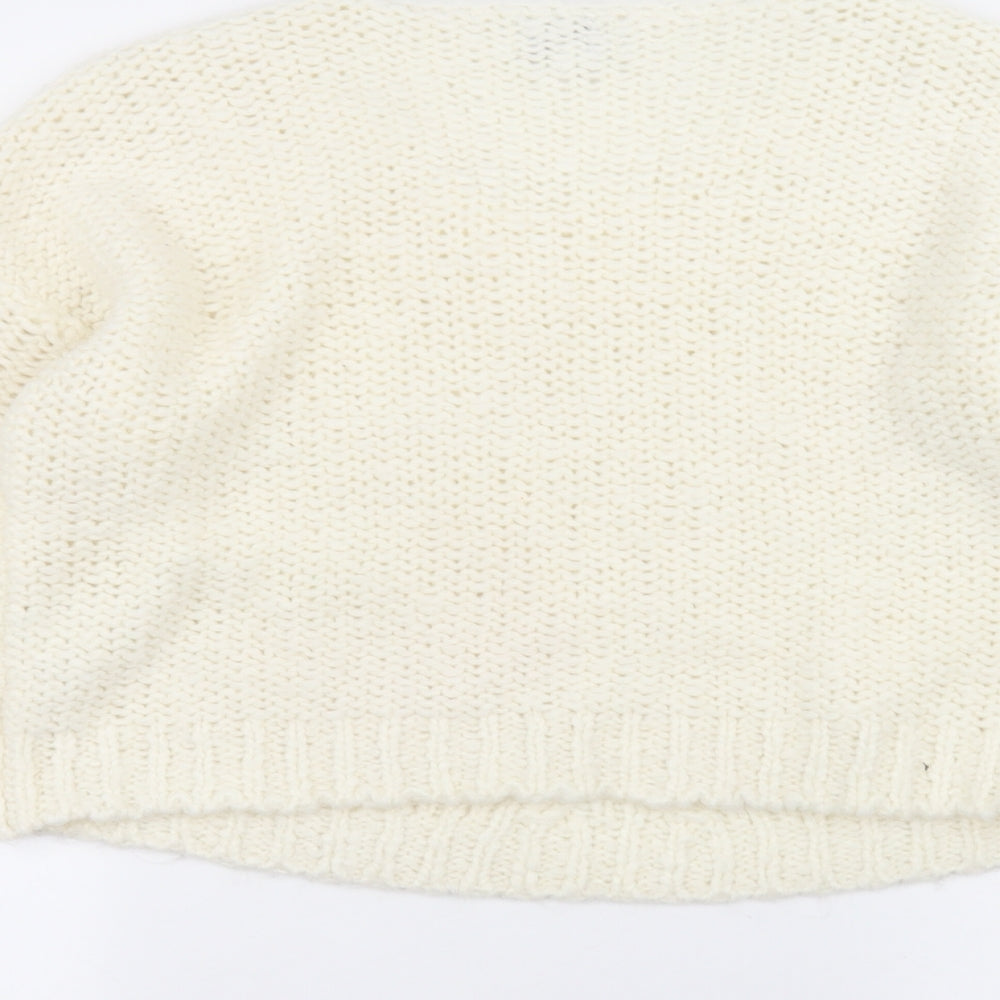 NEXT Womens White Pullover Jumper Size M