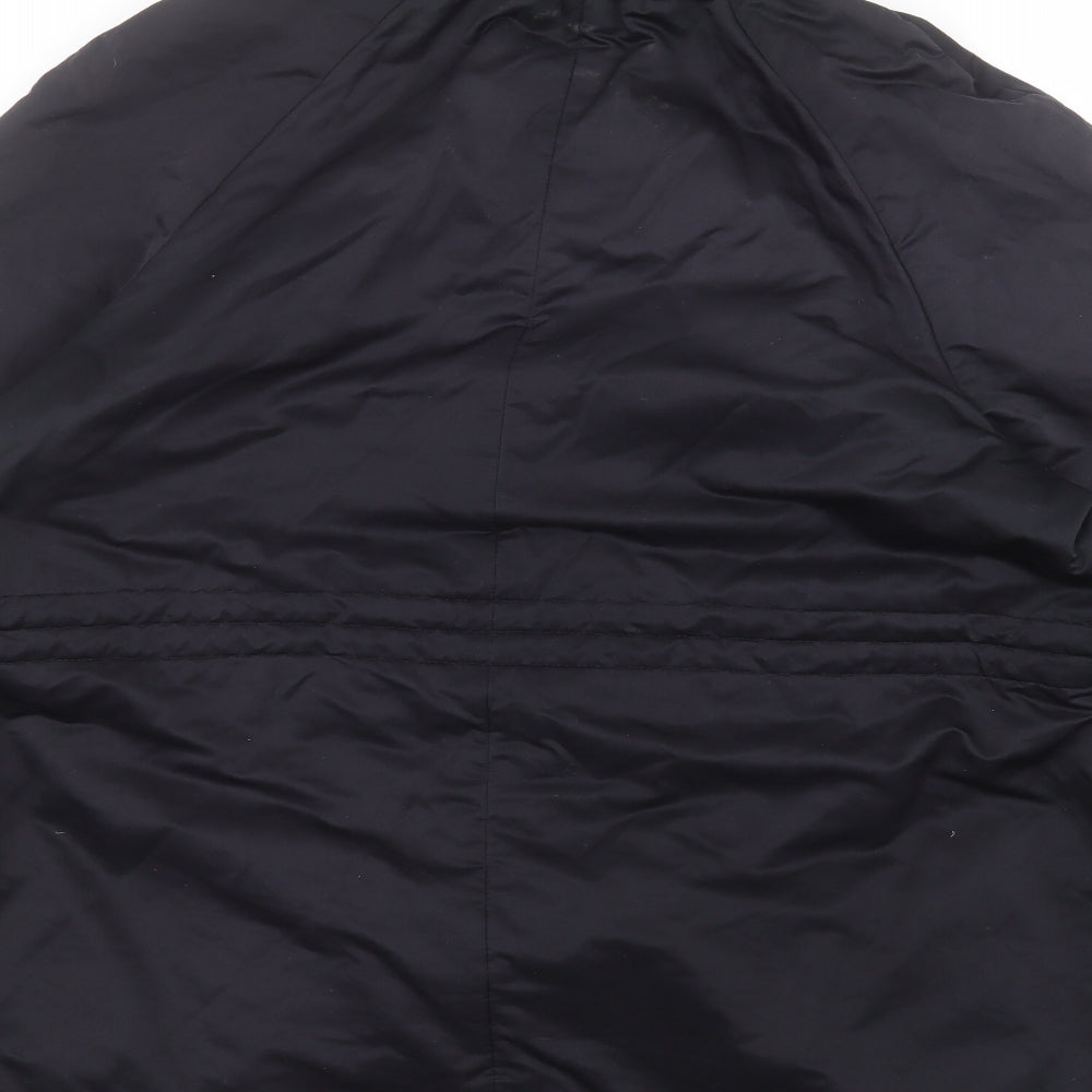ELVI Womens Blue Pea Coat Coat Size S