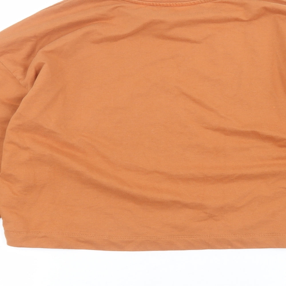 TU Womens Orange Pullover Jumper Size 14