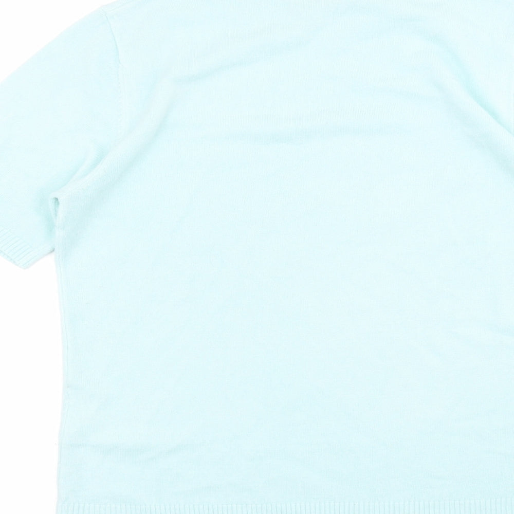 Damart Womens Blue Basic T-Shirt Size 10