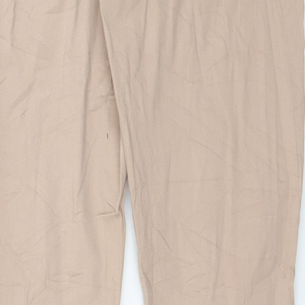 Rue Paris Womens Beige Straight Jeans Size 8 L30 in