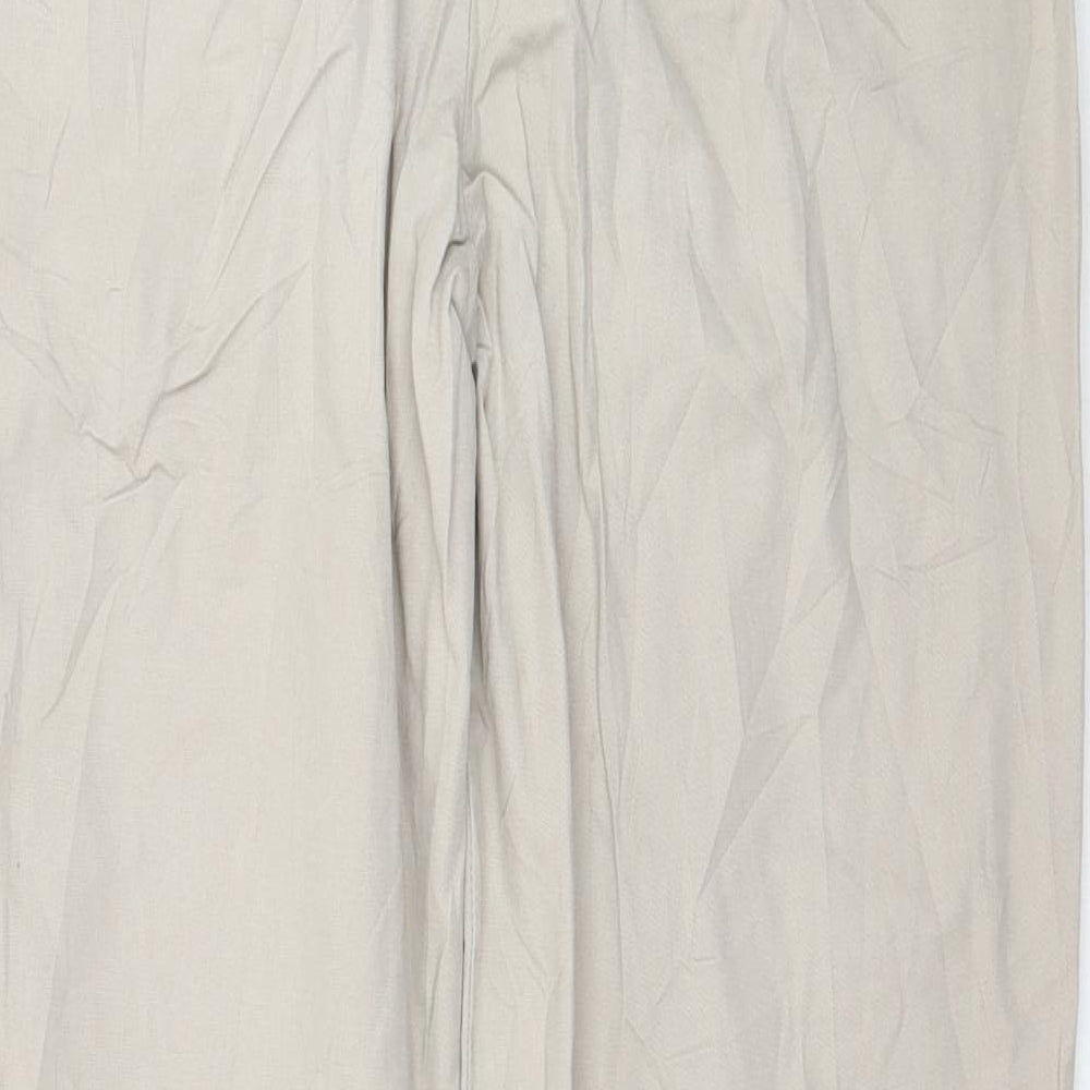 Camaieu Womens Beige Trousers Size M L25 in