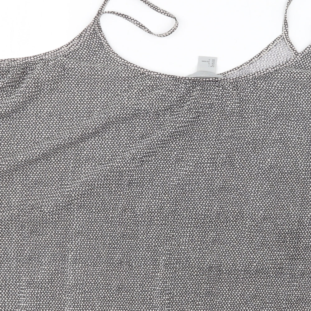 H&M Womens Black Geometric Basic Tank Size L