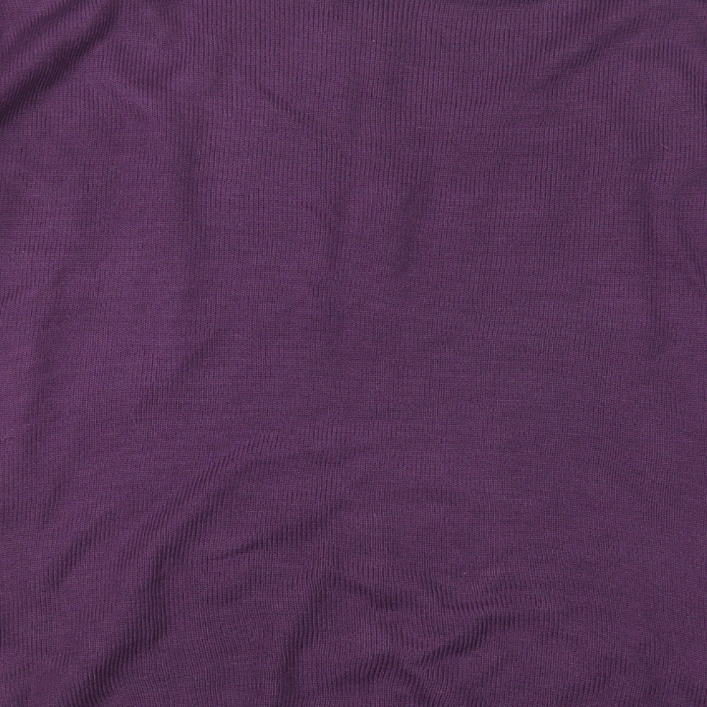 anna rose Womens Purple Knit Pullover Jumper Size L