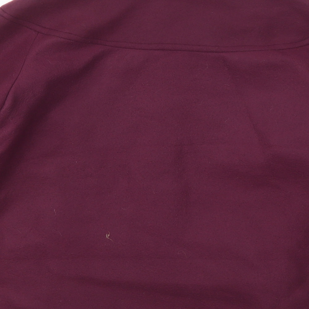 Anne De Lancay Womens Purple Pea Coat Coat Size 14