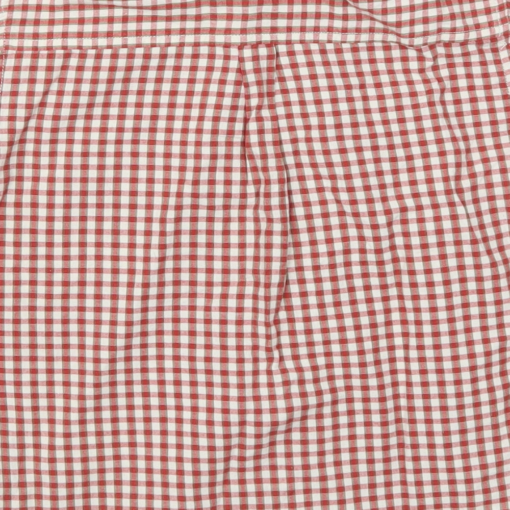 Logg Boys Red Check Basic Button-Up Size 4 Years