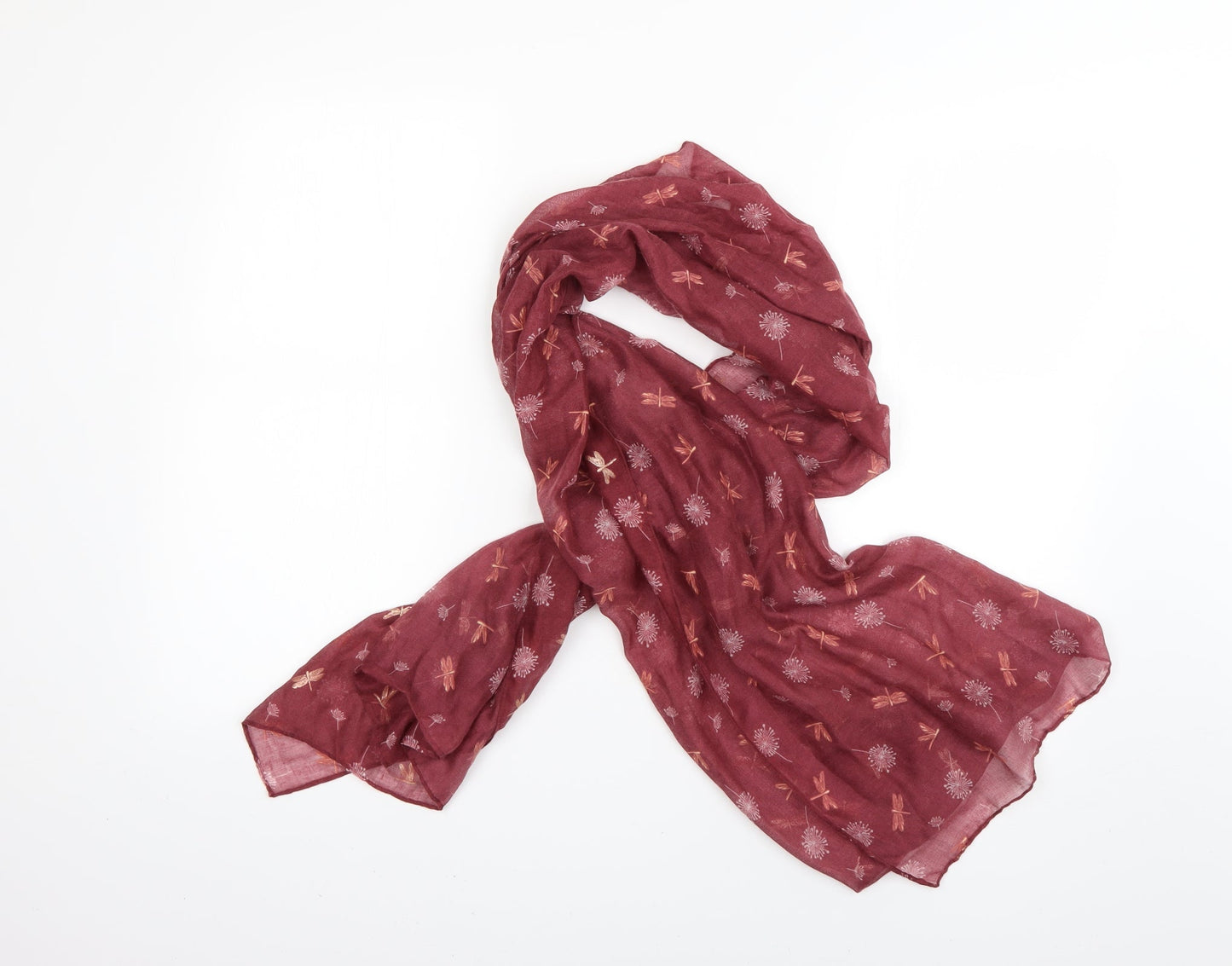 Preworn Womens Multicoloured Floral Scarf