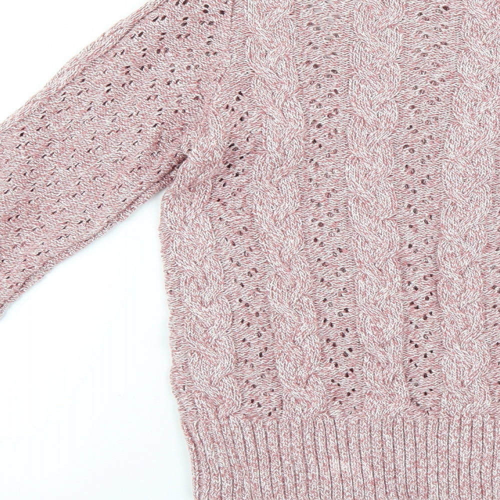 paaya Womens Pink Pullover Jumper Size M
