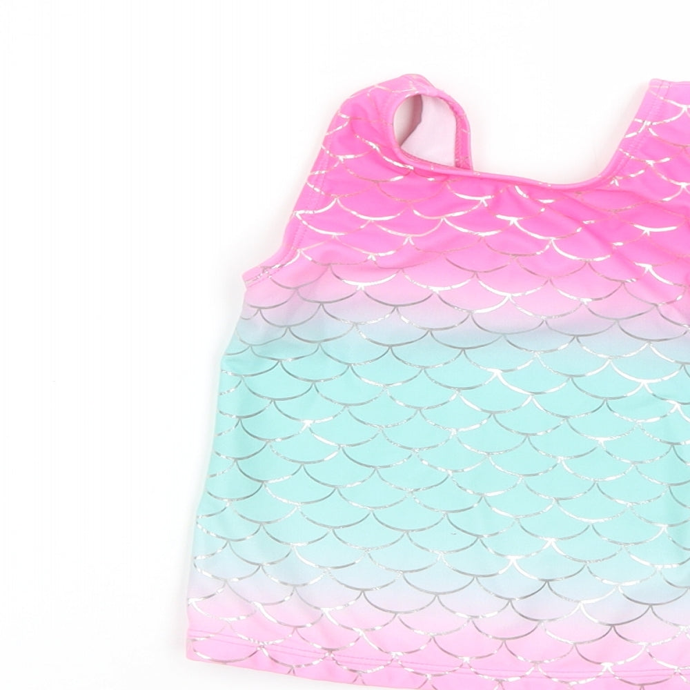 George Girls Multicoloured Geometric Basic T-Shirt Size 2-3 Years