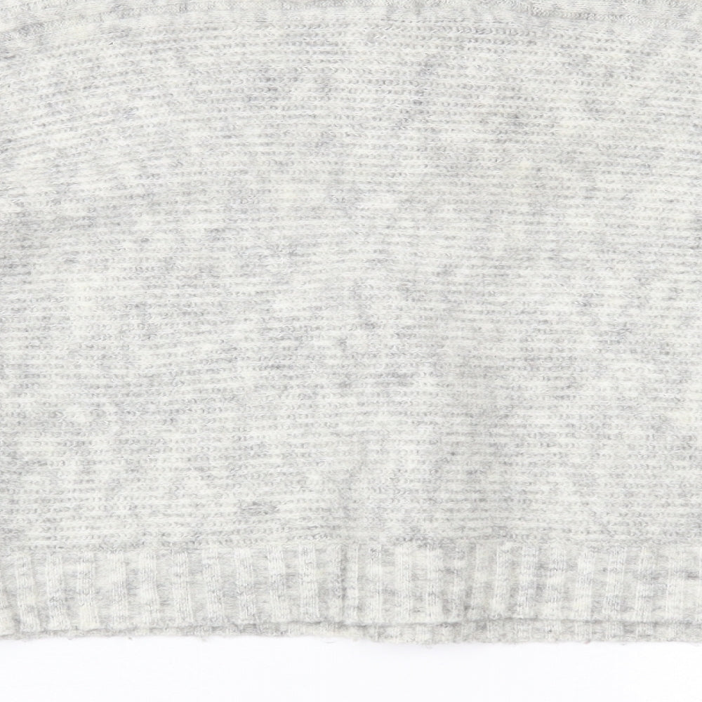 New Look Womens Grey Pullover Jumper Size M