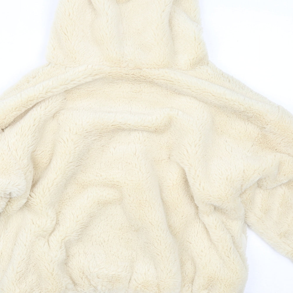 Topshop Womens Beige Overcoat Coat Size XS