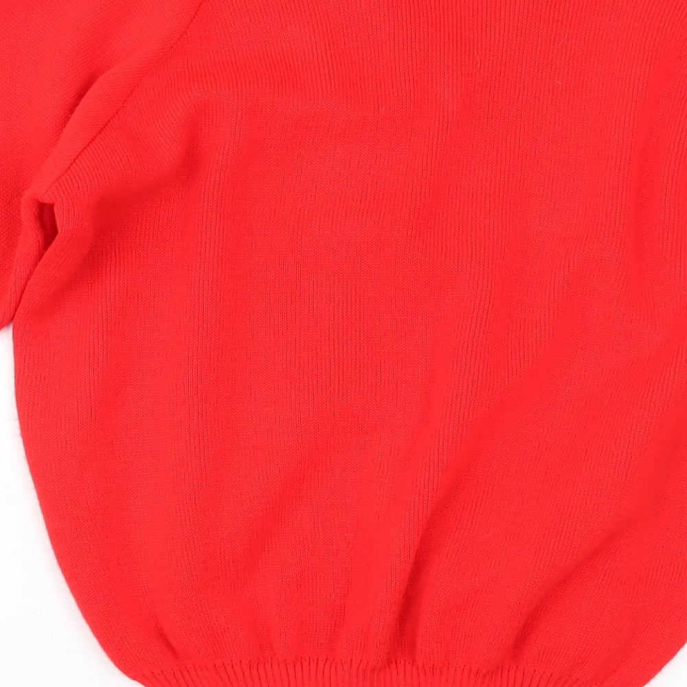 Preworn Womens Red Pullover Jumper Size 40