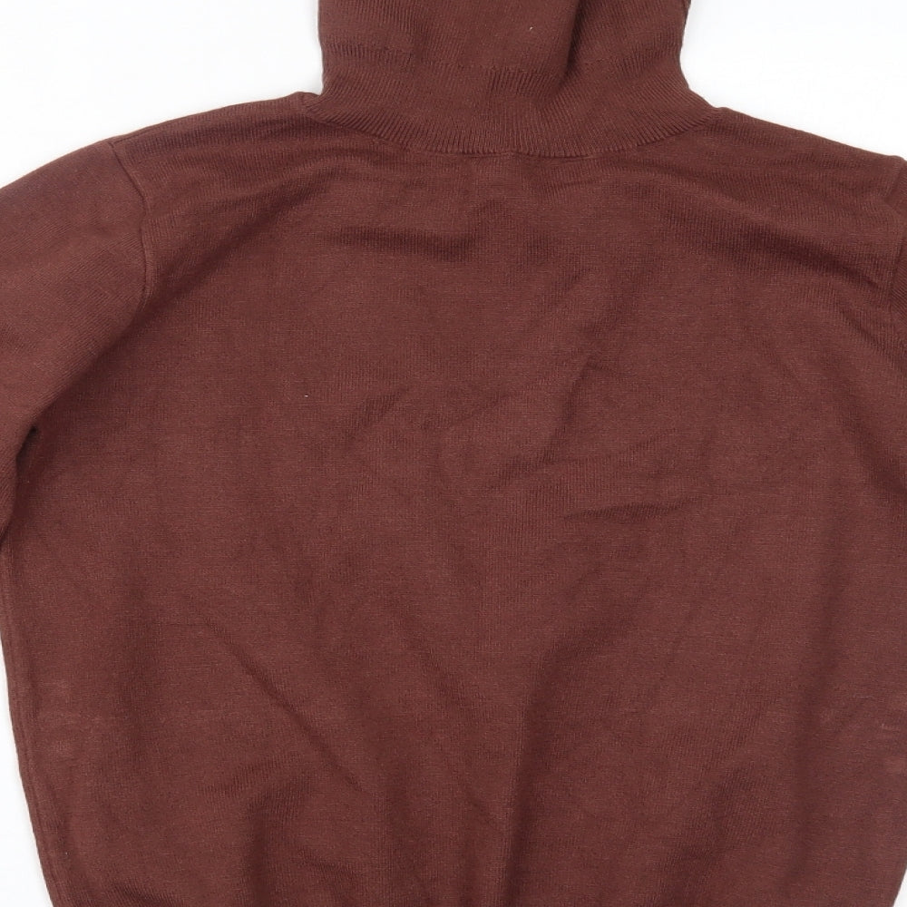 Apricot Womens Brown Basic Blouse Size S