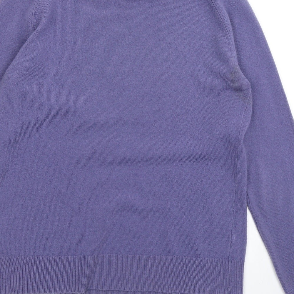 BHS Womens Purple Knit Pullover Jumper Size 10
