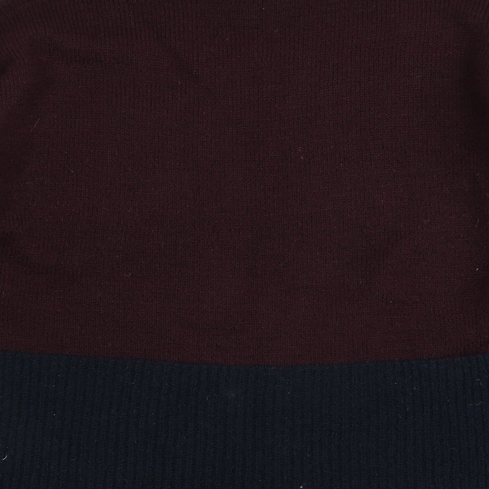 Papaya Womens Purple Knit Pullover Jumper Size S