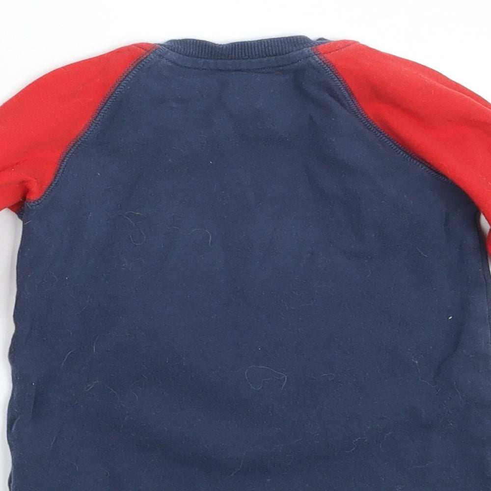 NEXT Baby Blue Pullover T-Shirt Size 18-24 Months - Seasonal Christmas Festive Holiday