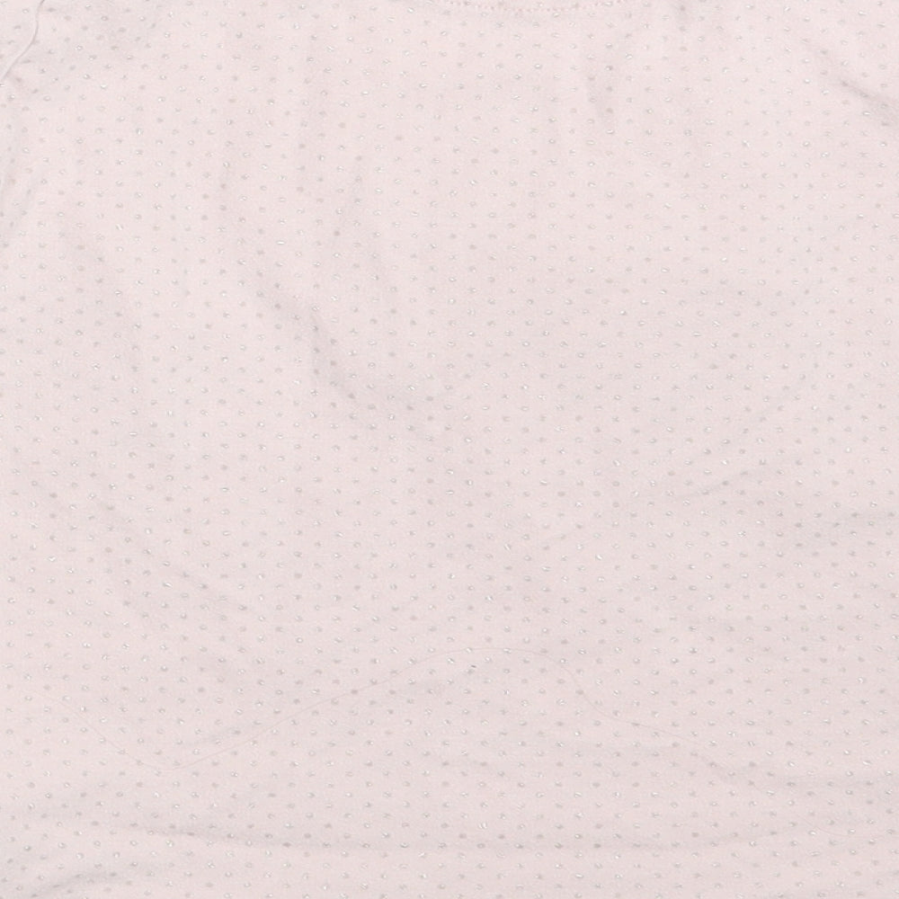 Next Girls Pink Polka Dot Top Pyjama Top Size 10-11 Years - Unicorn