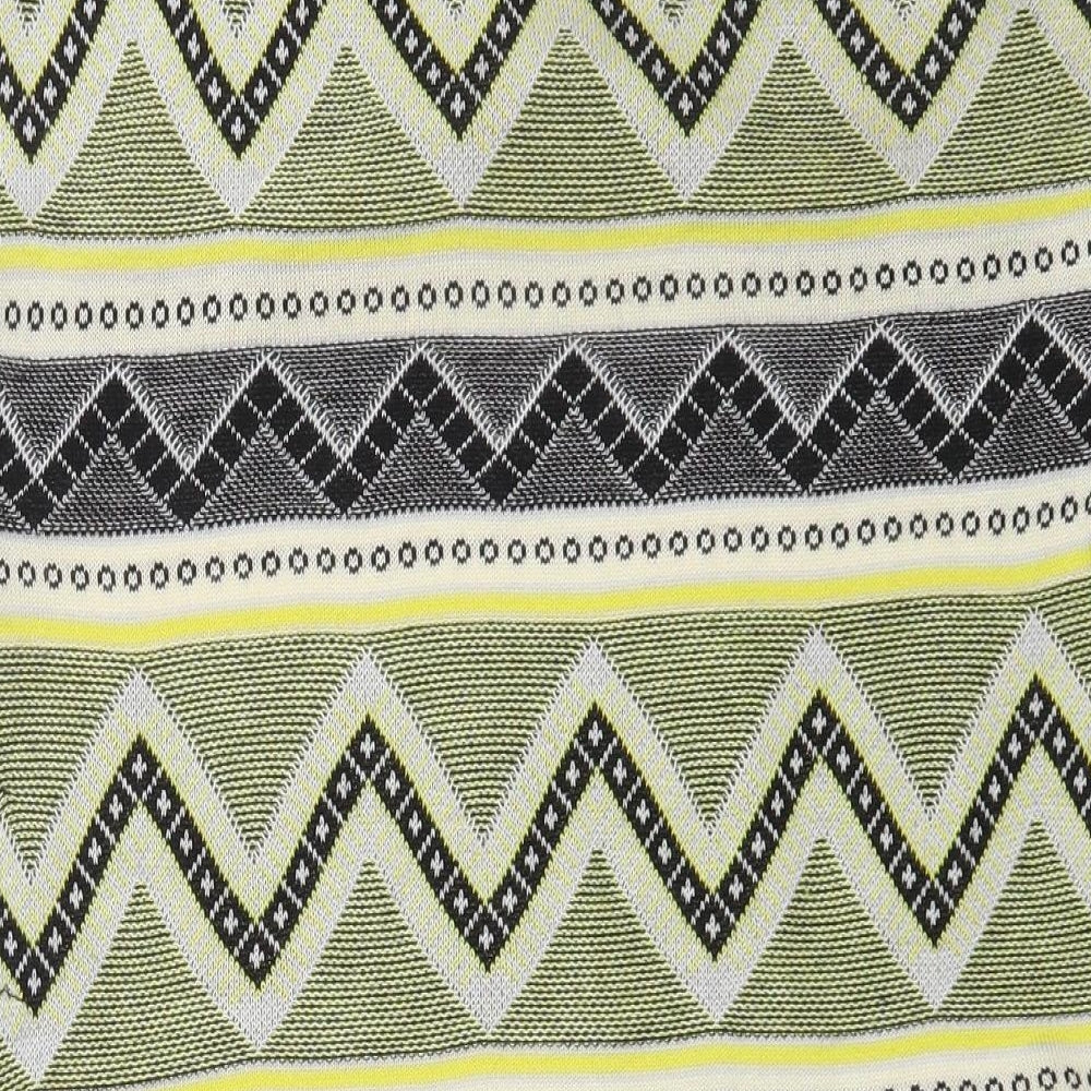 Atmosphere Womens Multicoloured Argyle/Diamond Wrap Jumper Size 10