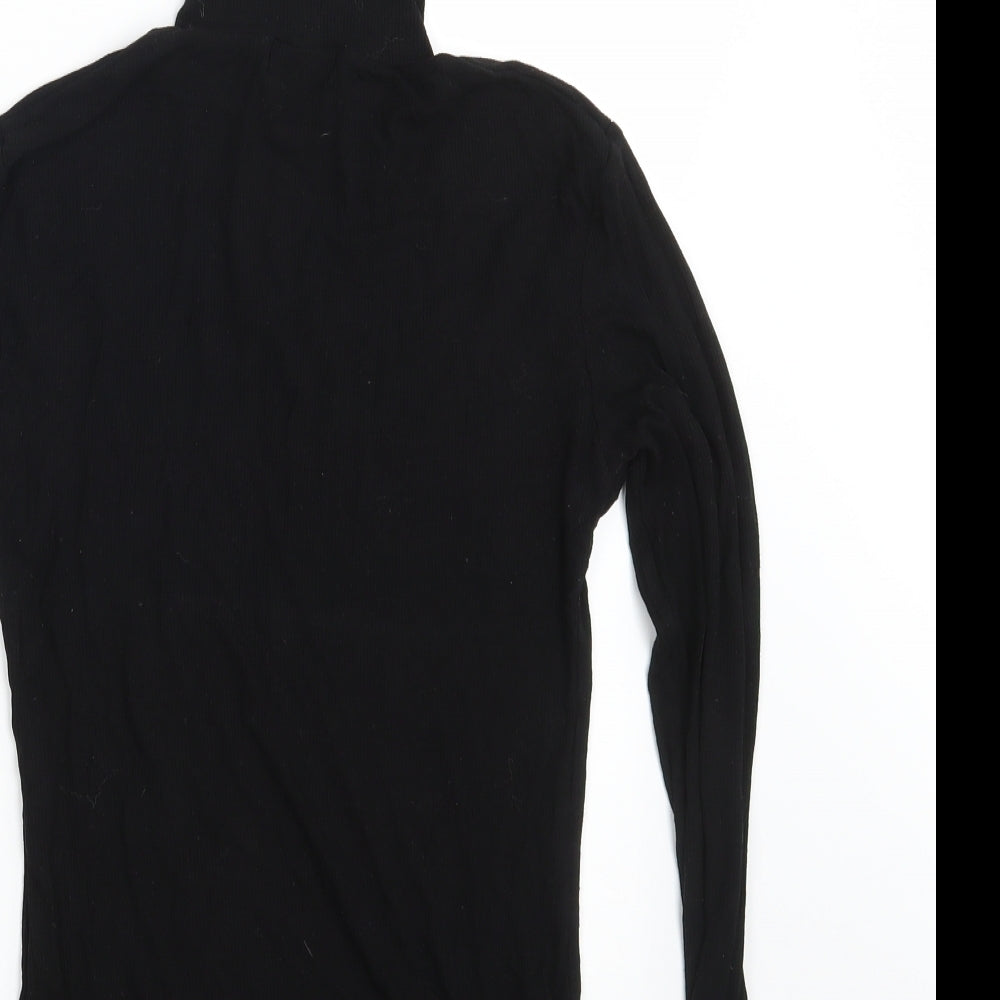 Papaya Womens Black Pullover Sweatshirt Size 10