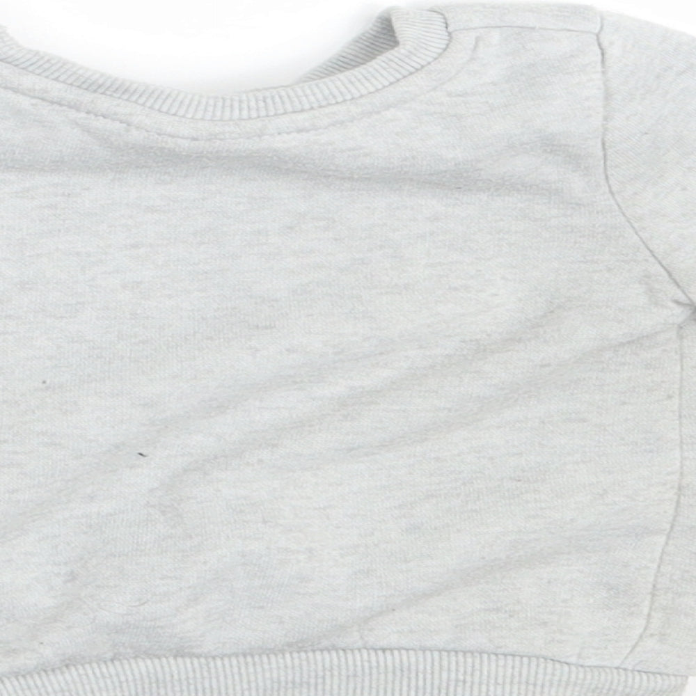 So Cute Baby Grey Knit Pullover Jumper Size 6-9 Months