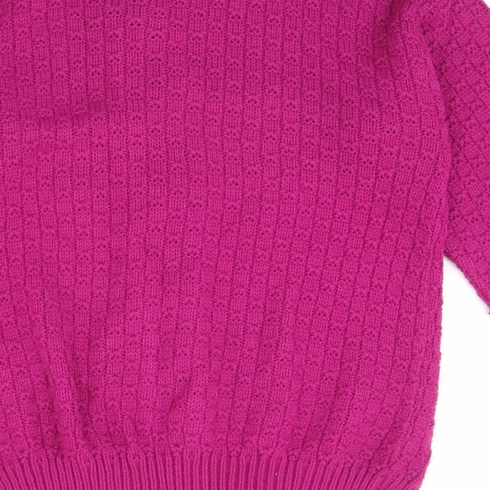 IMight Womens Pink Cardigan Jumper Size S