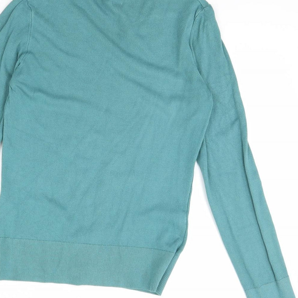 mexy Womens Green Pullover Jumper Size S