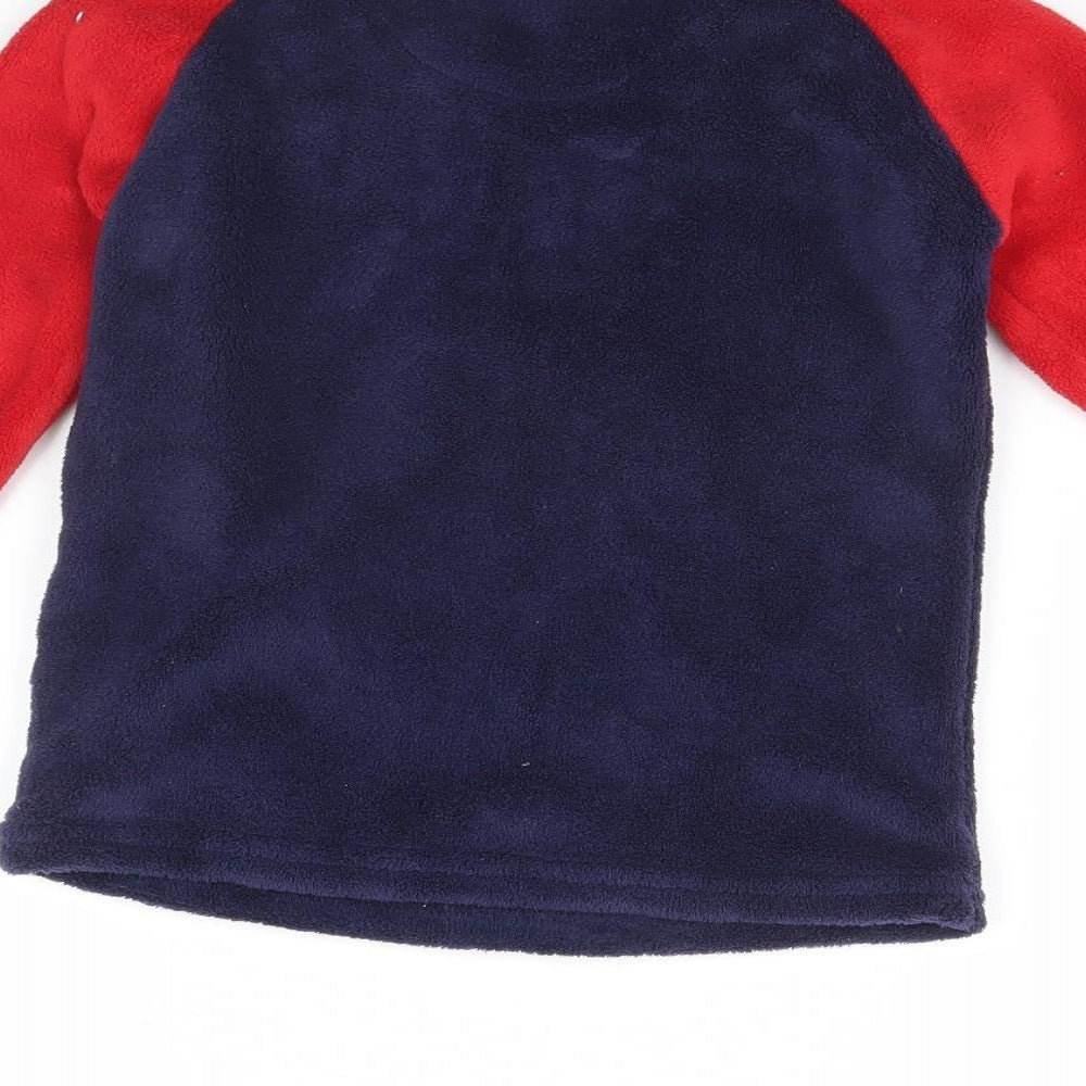 Primark Boys Blue Solid Fleece Pyjama Top Size 6 Years