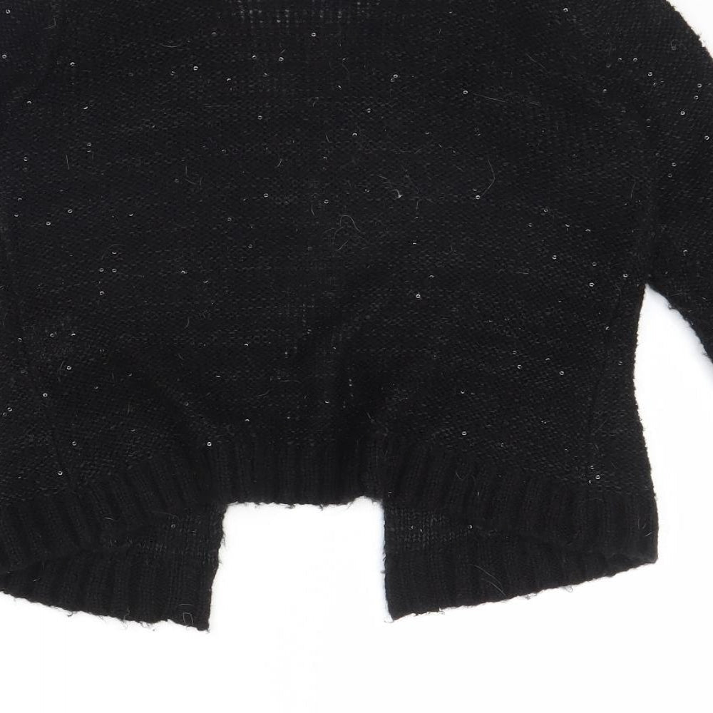 Select Womens Black Cape Jumper Size 8