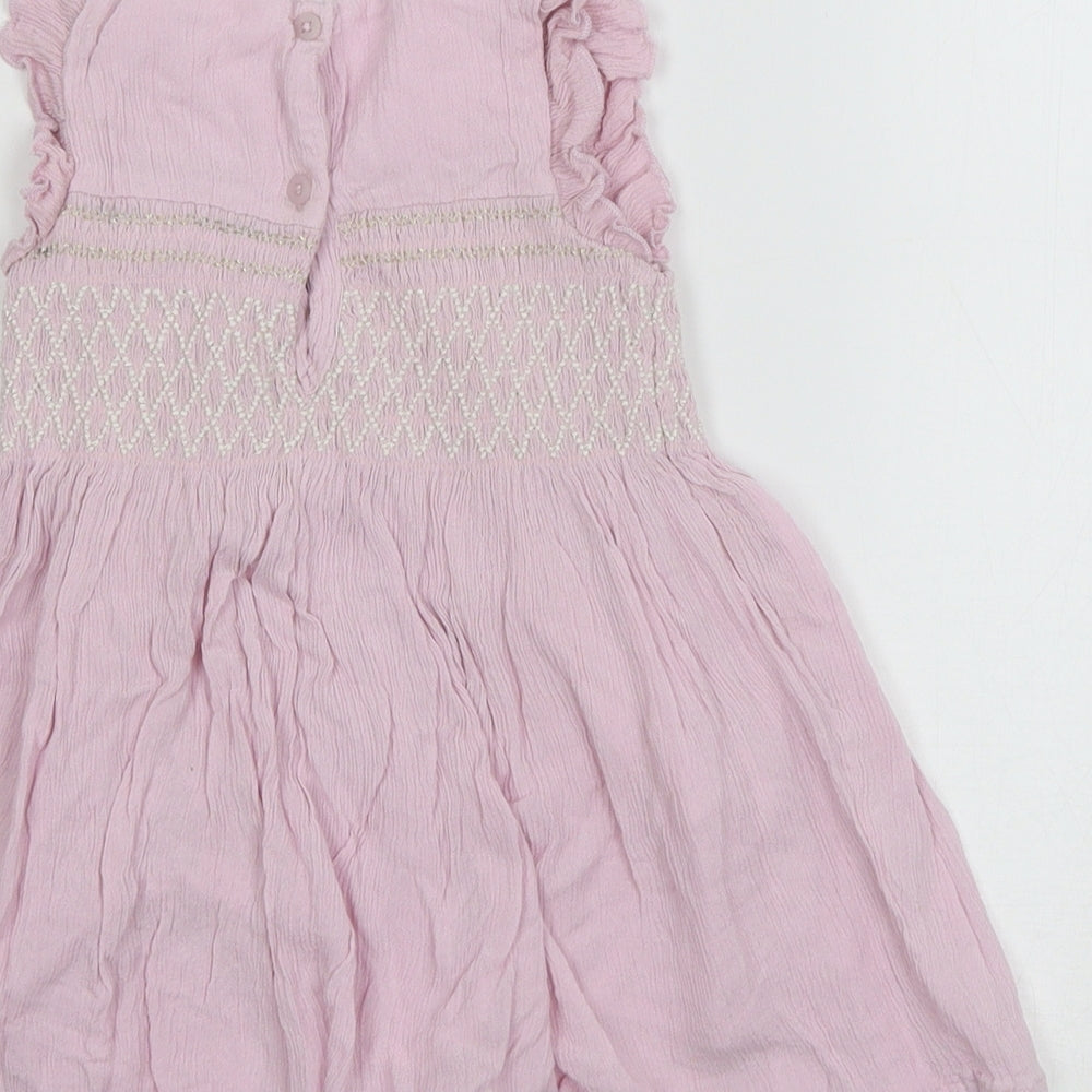 NEXT Girls Purple T-Shirt Dress Size 9-12 Months
