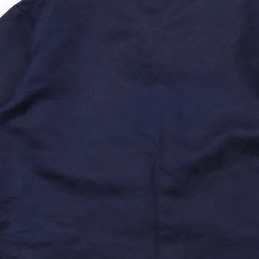 Preworn Womens Blue Basic Blouse Size 14
