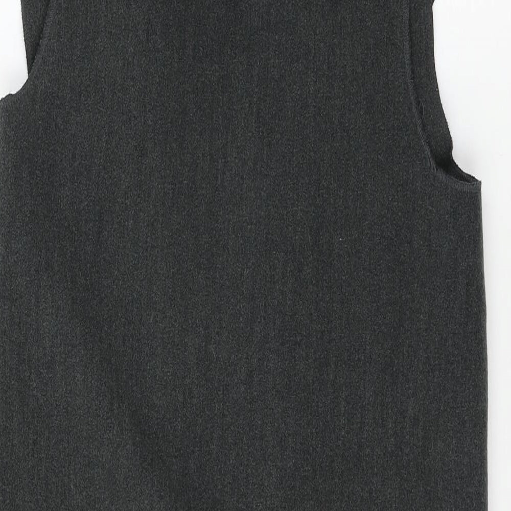 New Look Womens Grey Fleece Jacket Waistcoat Size M