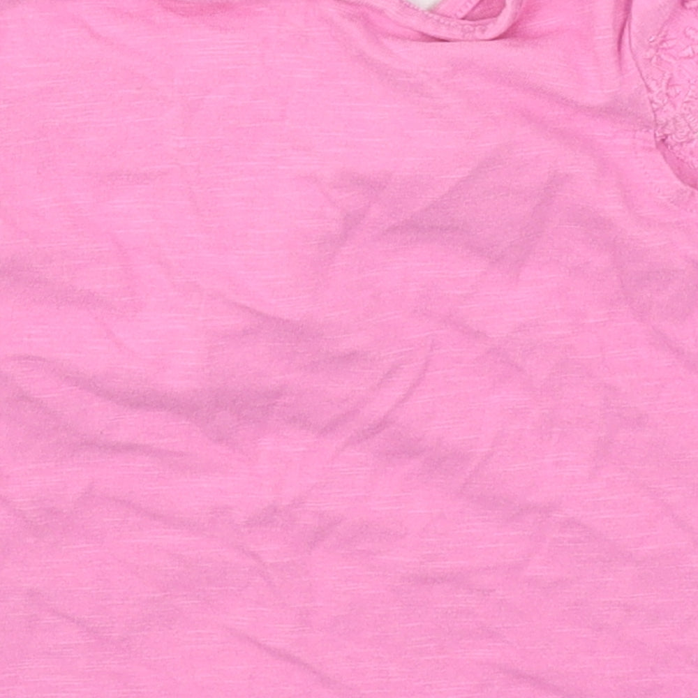 NEXT Girls Pink Jersey Basic T-Shirt Size 3-6 Months