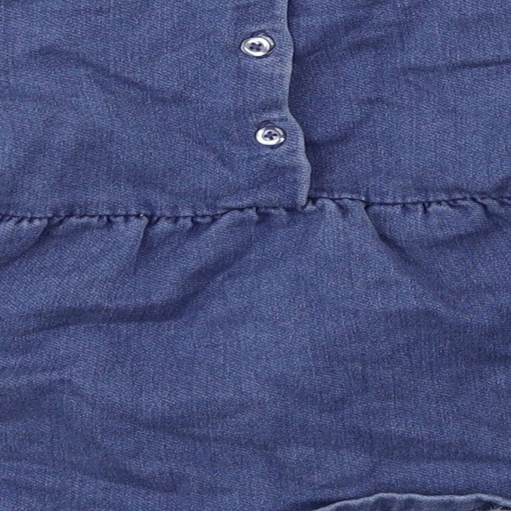 Next Boys Blue Jersey Skater Dress Size 3-6 Months