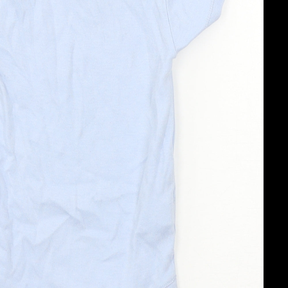 TU Boys Blue Jersey Babygrow One-Piece Size 12-18 Months