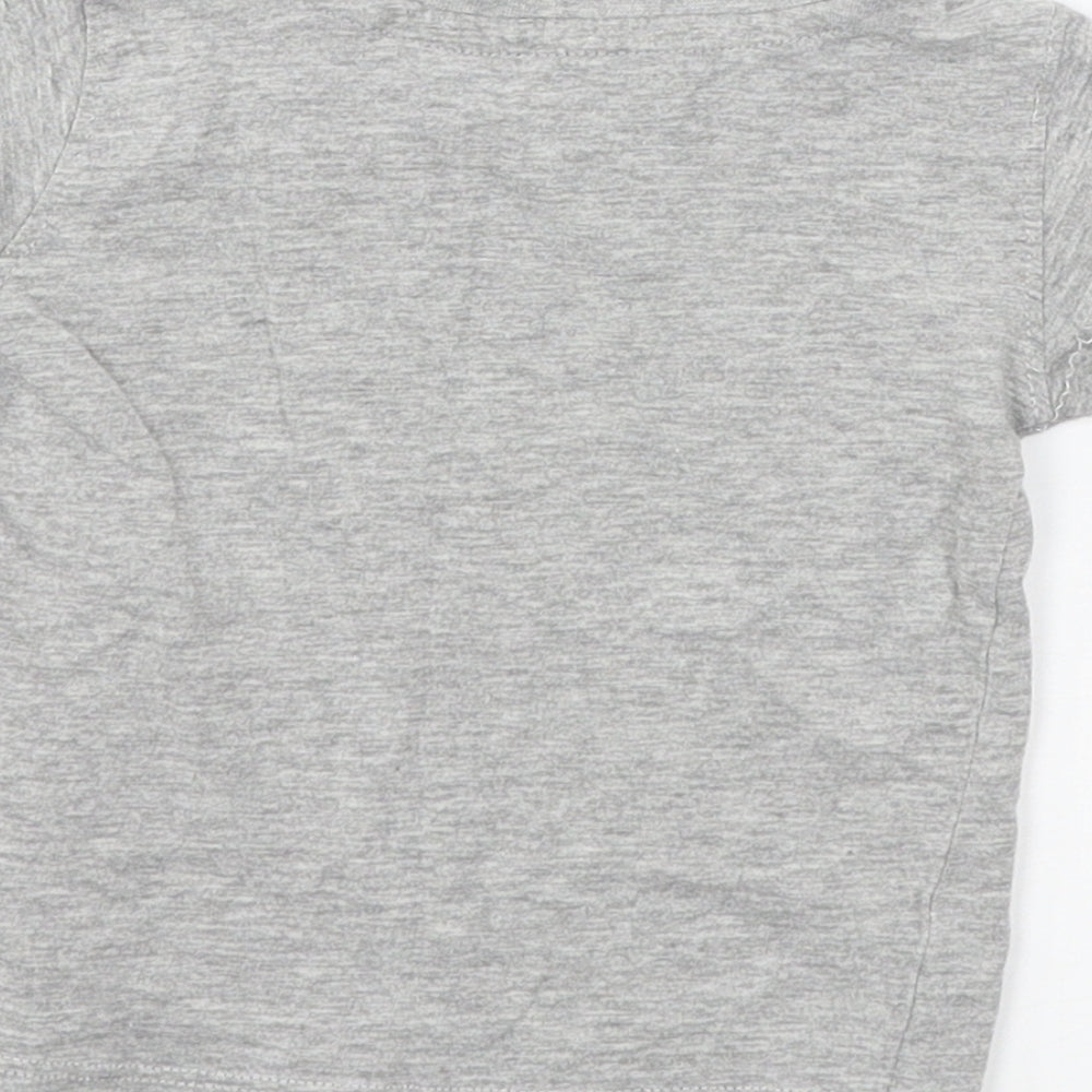 Next Boys Grey Jersey Basic T-Shirt Size 3-6 Months