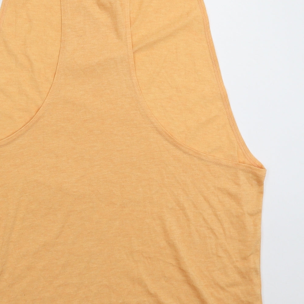 Icy Zone Womens Beige Basic Tank Size XL