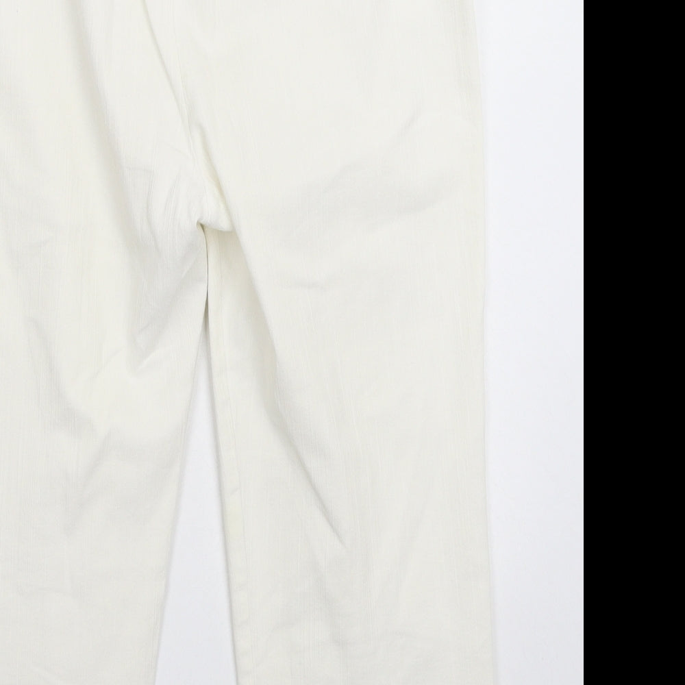 Cortelle Womens White Denim Bermuda Shorts Size 32 in