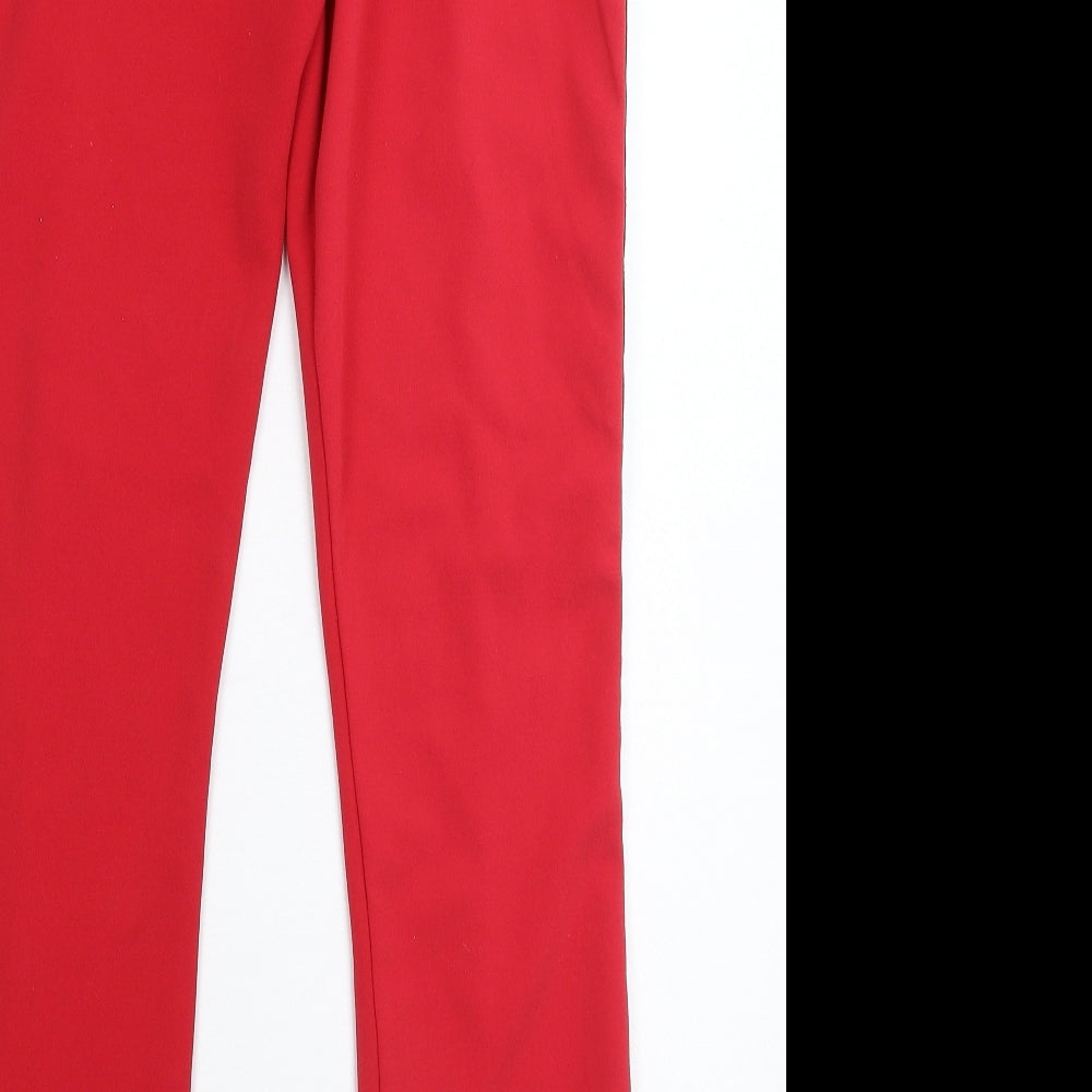 ASOS Womens Red Trousers Size 8 L30 in