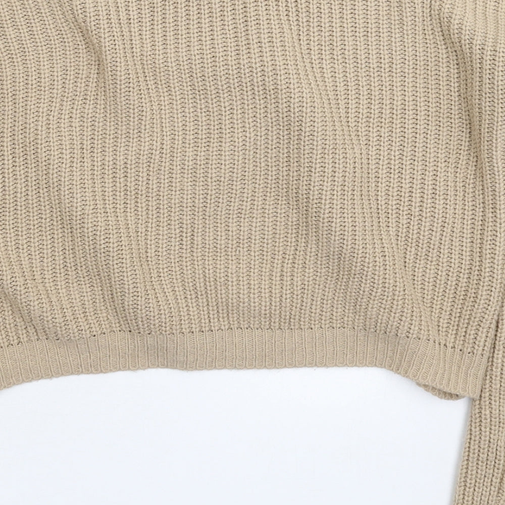 Missguided Womens Grey Knit Pullover Jumper Size S