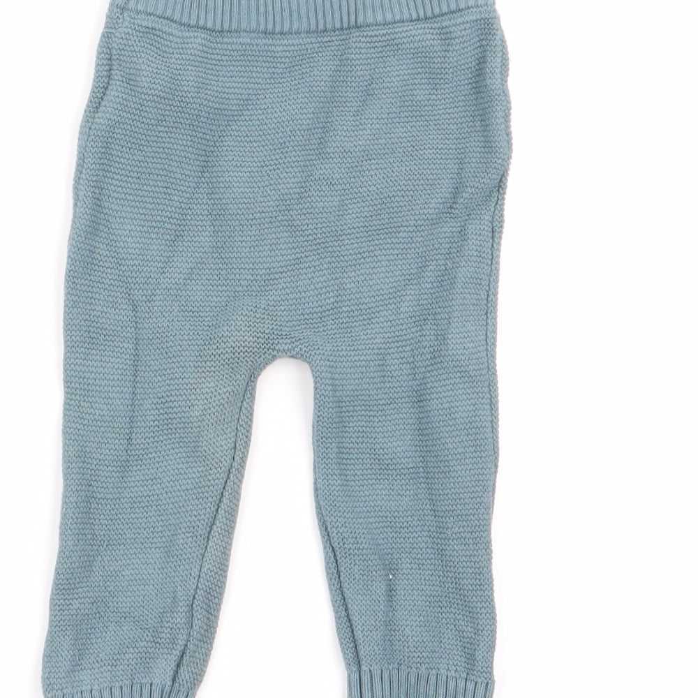 F&F Boys Green Jogger Trousers Size 3-6 Months