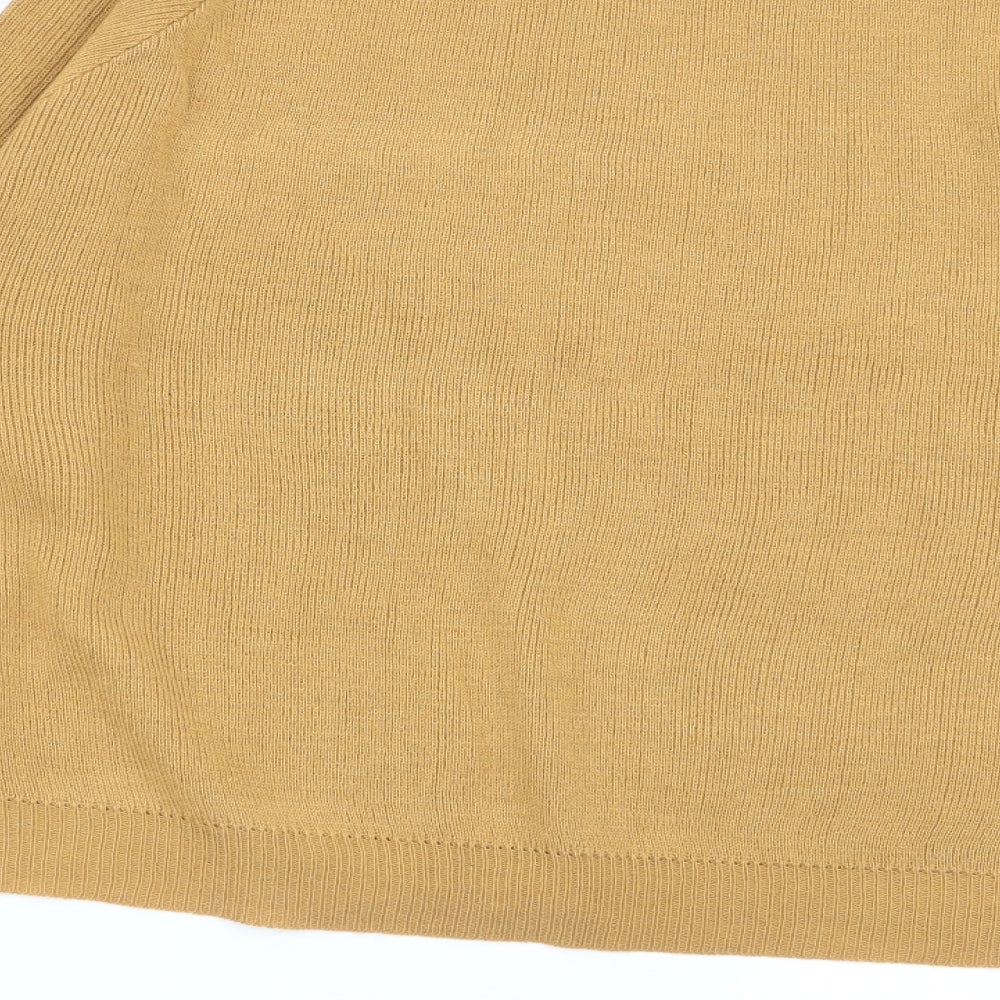 nastygal Womens Yellow Pullover Jumper Size M