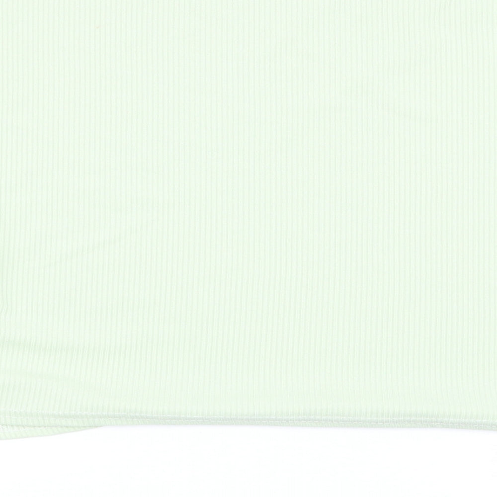nastygal Womens Green Basic T-Shirt Size 12